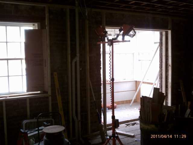 Brookline Kitchen Under Construction