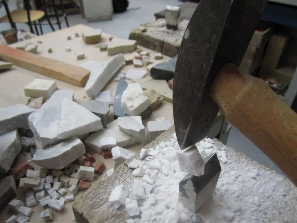 If you smash a marble countertop it'll, well, smash.