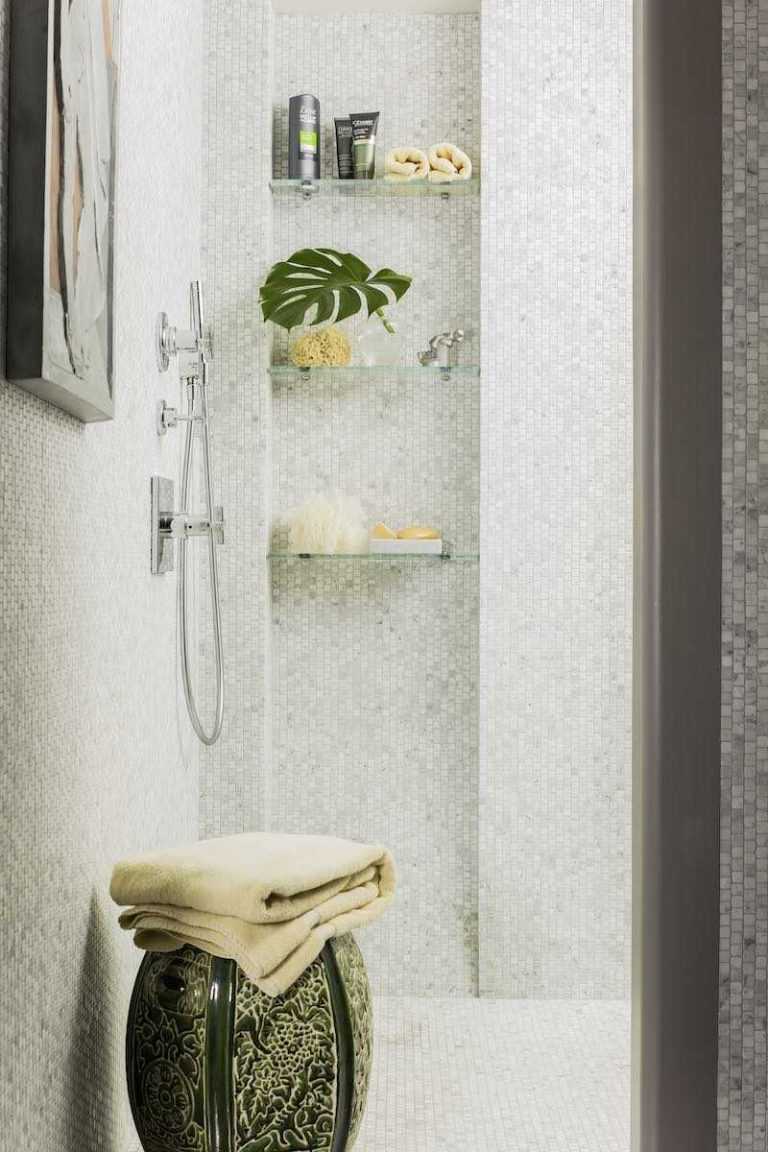 Platemark Interior Design Commonwealth Avenue Master Bathroom Shower