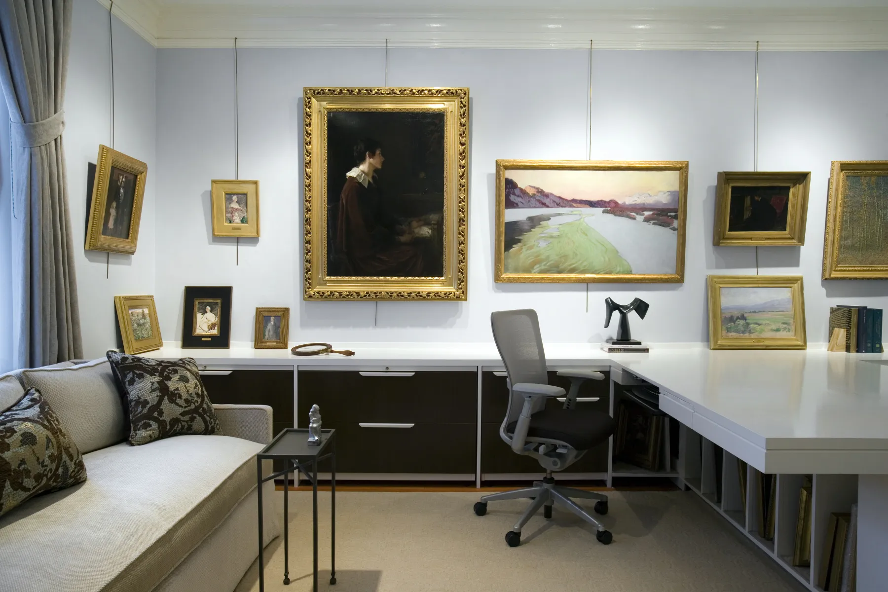 Platemark Interior Design Newbury Street Gallery Art Desk