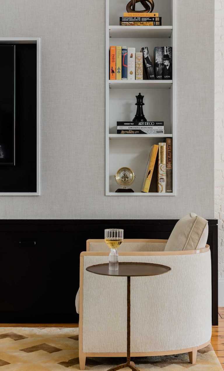 Platemark Interior Design Wellington Street South End Boston Living Room Chair
