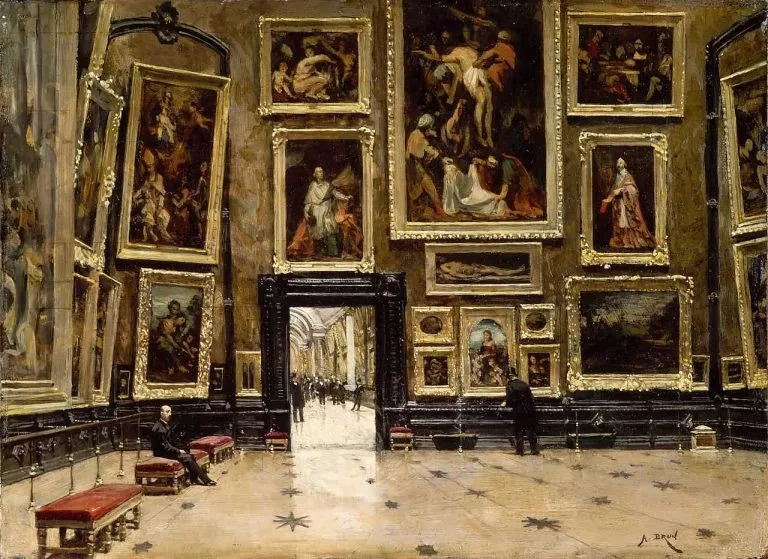 Salon Style: Platemark - Alexandre Brun - View of the Salon Carré at the Louvre