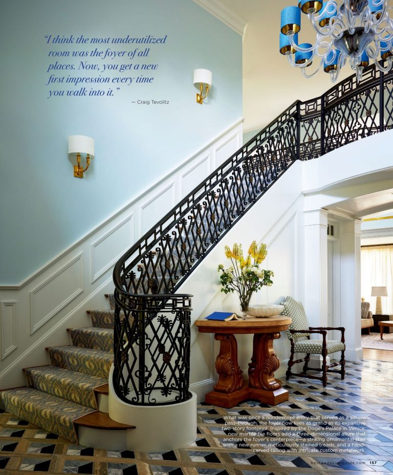 Custom iron staircase is an architectural marvel